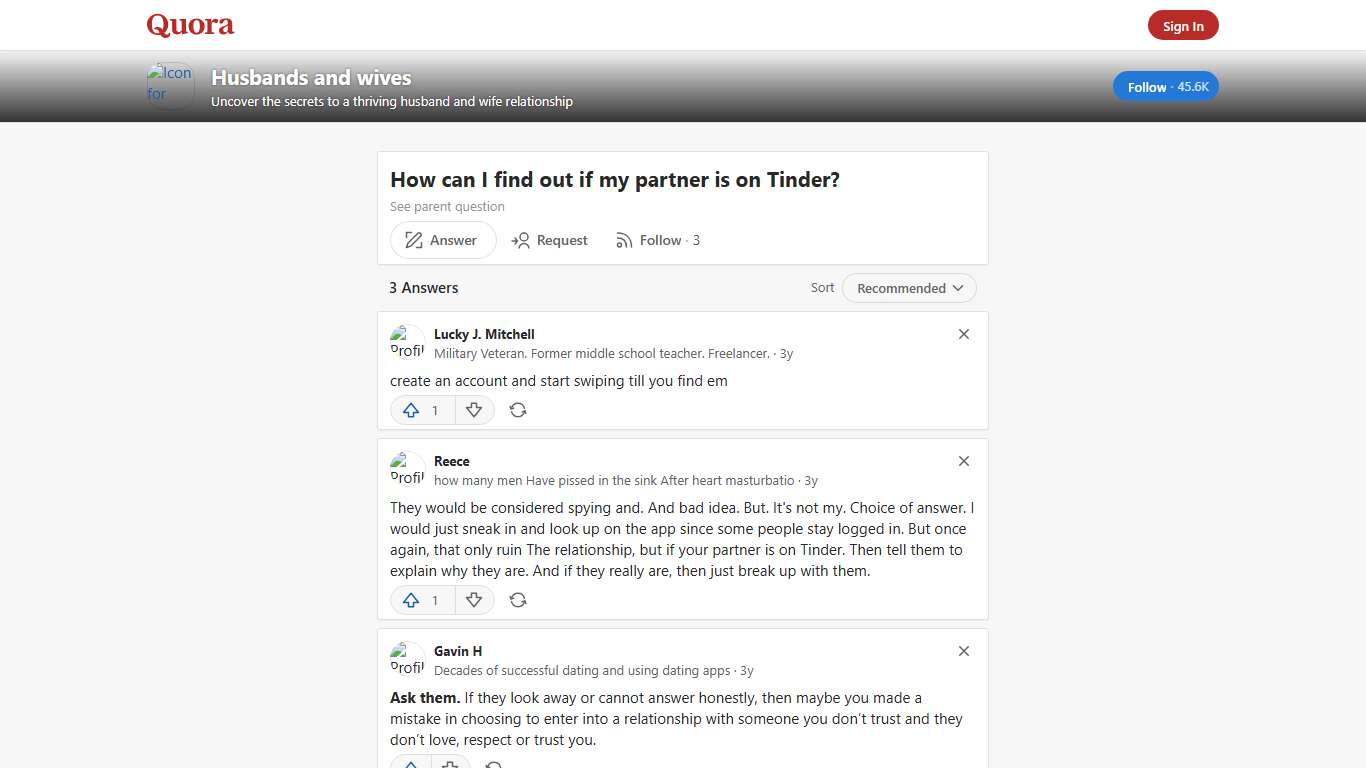 How to find out if my partner is on Tinder - Husbands and wives - Quora