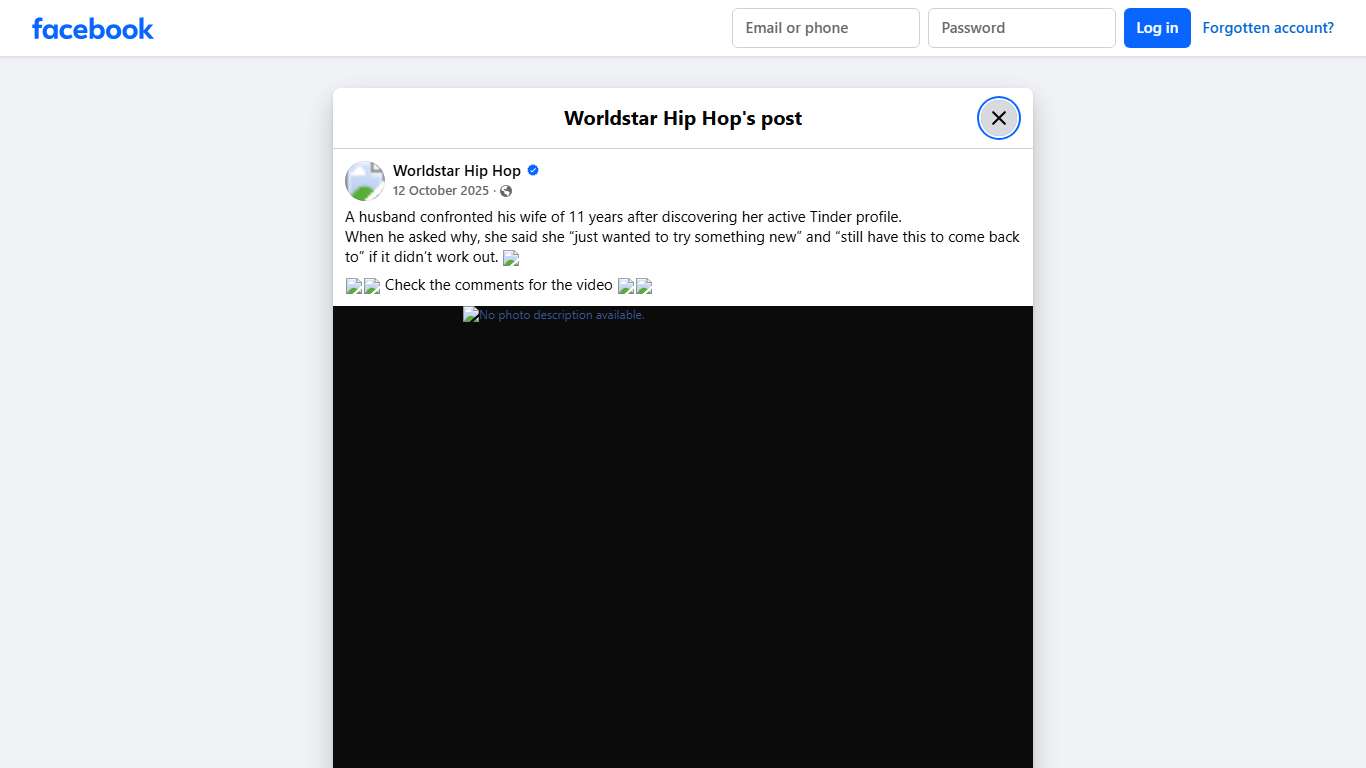 A husband confronted his wife of 11... - Worldstar Hip Hop | Facebook